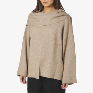 Wals Knit Scarf Blouse