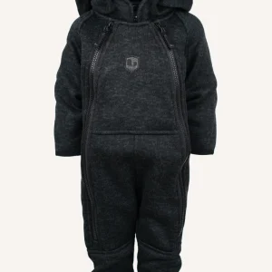 BORMIO FLEECE BABY OVERALL - BLACK