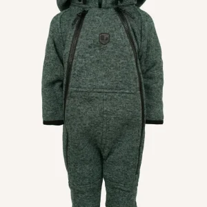 BORMIO FLEECE BABY OVERALL - DARK MINT