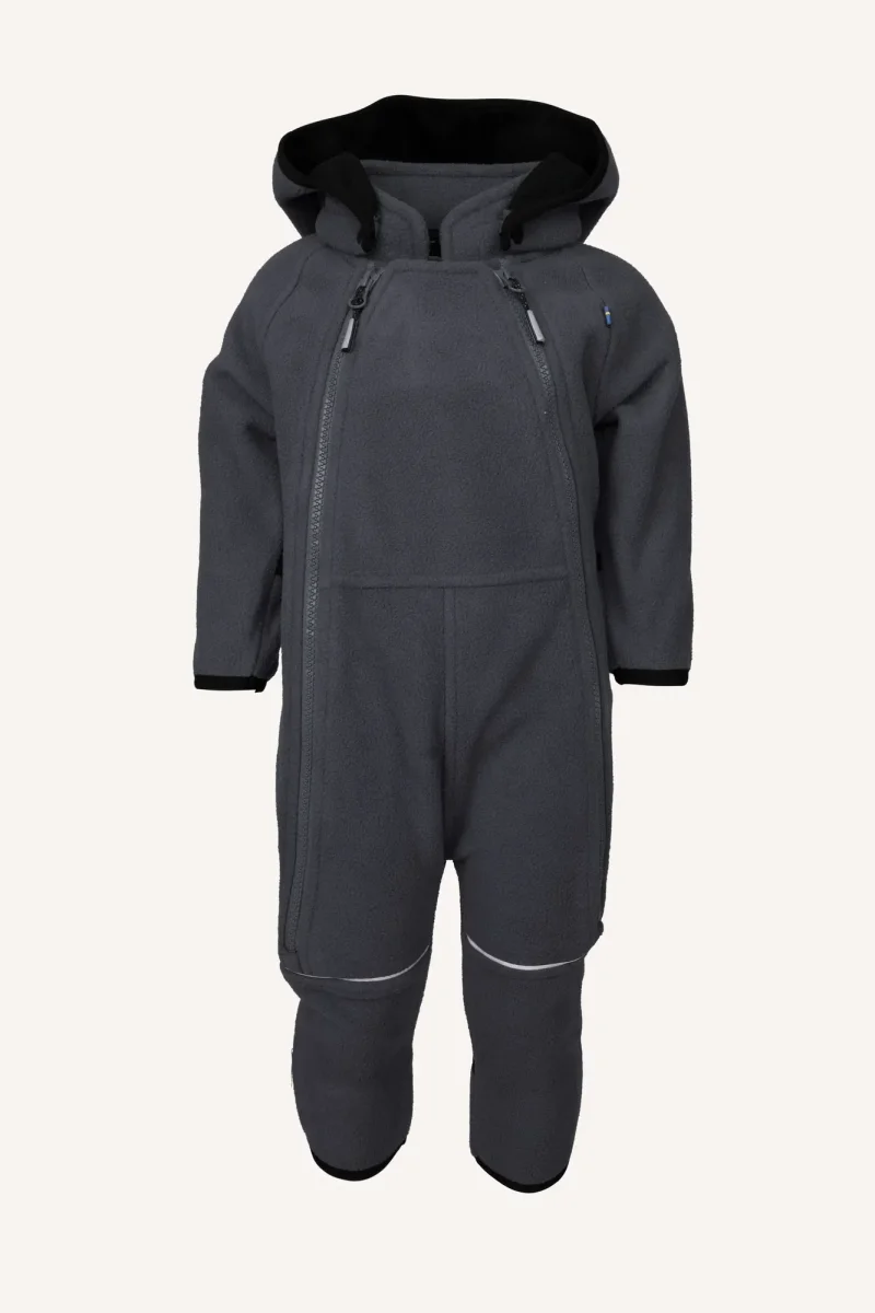 VINDEL BABY OVERALL WINDFLEECE - BLACK