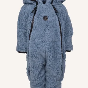 MUDDUS PILE BABY OVERALL, WINDFLEECE - BLUE