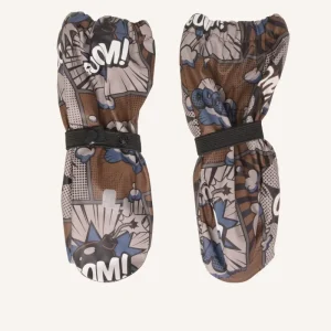LEKHYTTAN RAIN MITTEN, FLEECE - CONCRETE