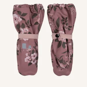 LEKHYTTAN RAIN MITTEN, FLEECE - ROSE/BROWN