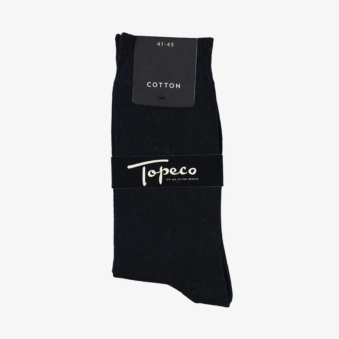 SOCK SOLID, COTTON, NAVY - Bild 2