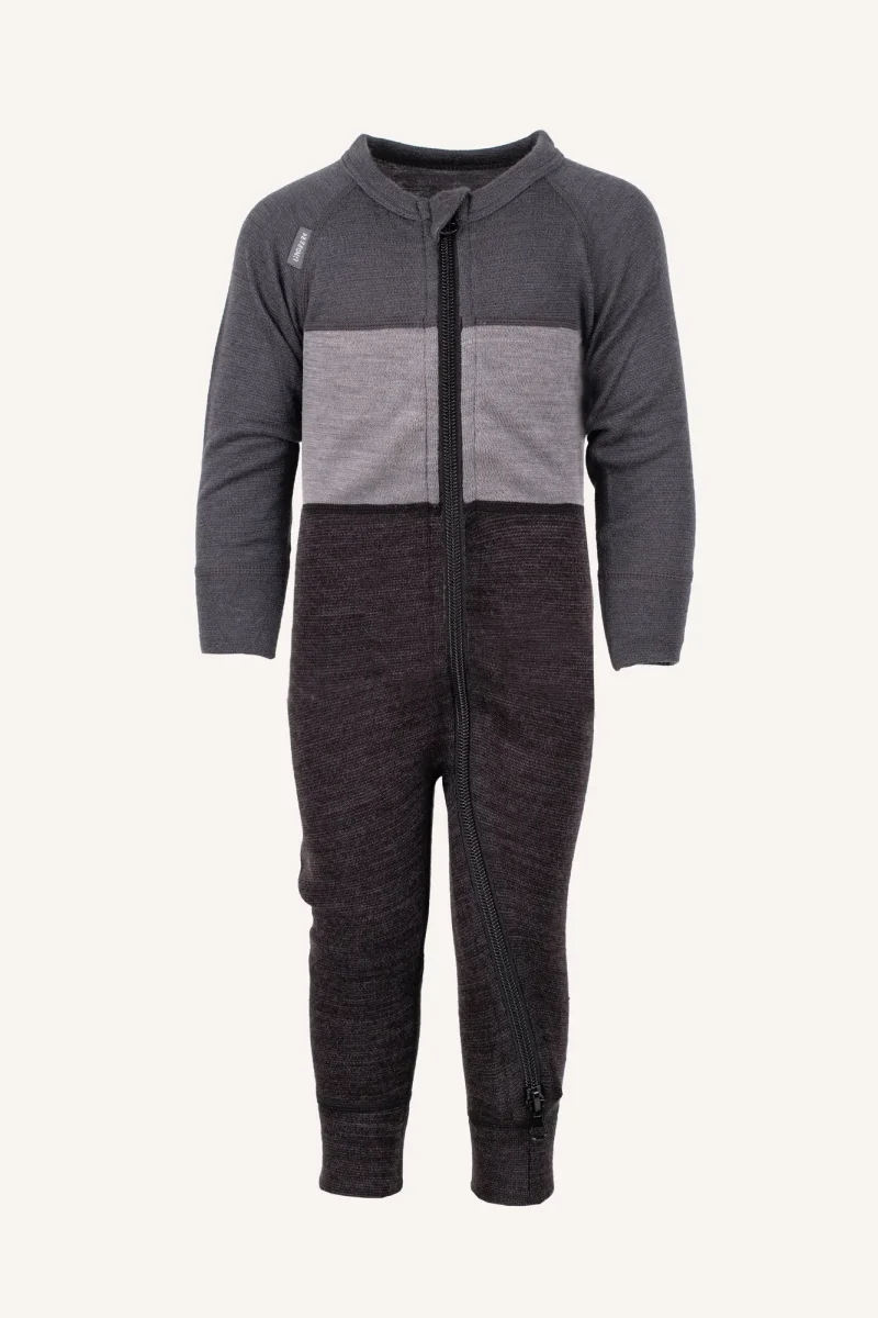BAMBOO MERINO OVERALL - ANTH/BLACK - Bild 2