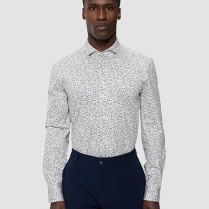 Classic Shirt Bluebell Flowers Slim