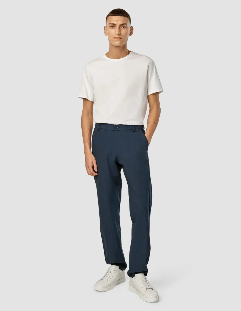 Essential Pants Relaxed Fit Navy Melange - Bild 3