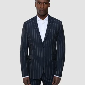 Essential Blazer Navy Stripes Regular