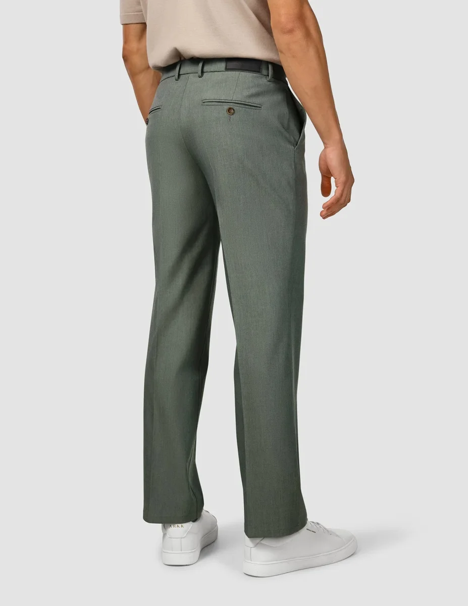 Essential Suit Pants Relaxed Fit Green Melange - Bild 8