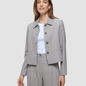 Women's Serene Short Jacket Tapestry Herringbone