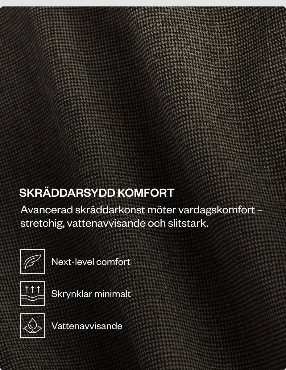 Essential Suit Pants Relaxed Fit Green Melange - Bild 5
