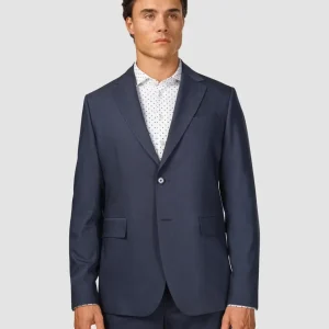 Tech Wool Blazer Navy Regular