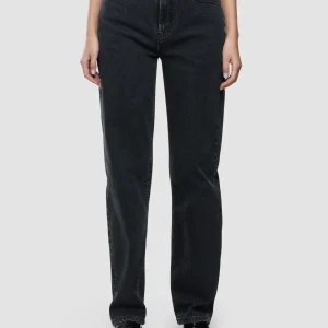 Jeans Straight Washed Black