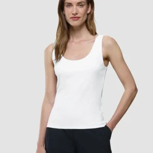 Rib Tank Top White