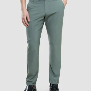 Tech Linen Elastic Pants Urban Green