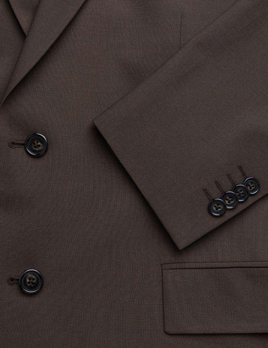 Tech Wool Blazer Dark Cocoa Brown Regular - Bild 7